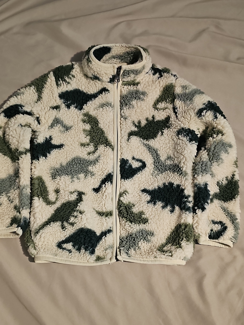 Children's Place 4T Great Condition Dinosaur Sherpa Jacket